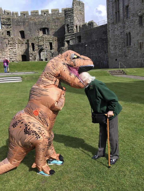 Just my mom and aunt doing family things in Wales