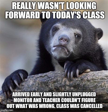 Just one of those early mornings