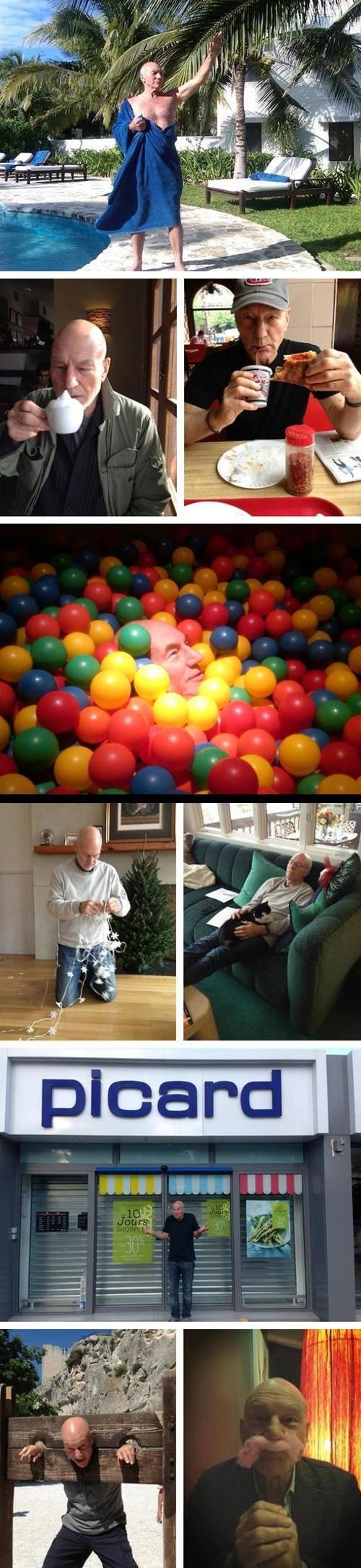 Just Patrick Stewart being awesome
