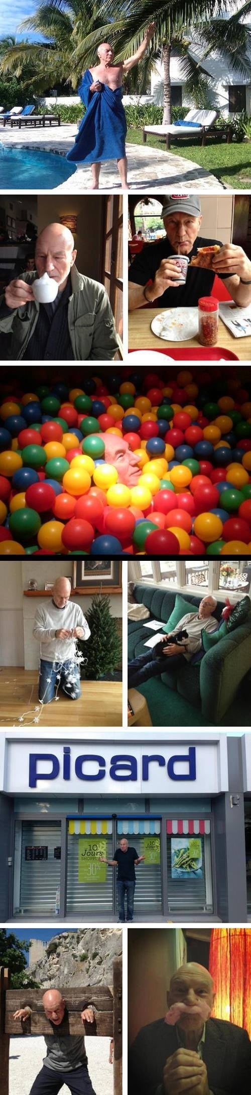 Just Patrick Stewart being awesome