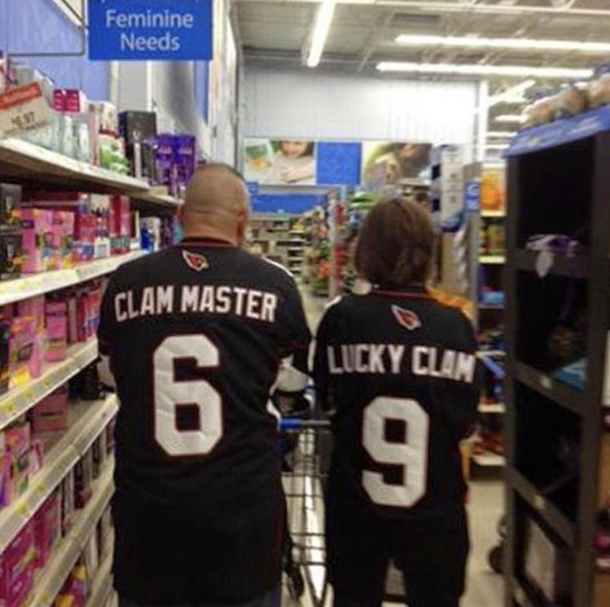 Just picking up a few things at Walmart before the big game