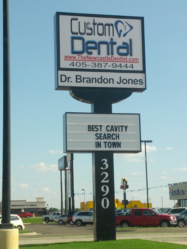 Just saw this sign at the dentist office
