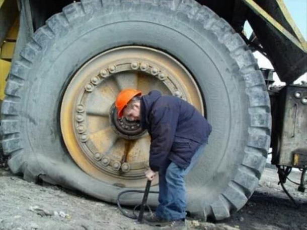 Just see his dedication to the job