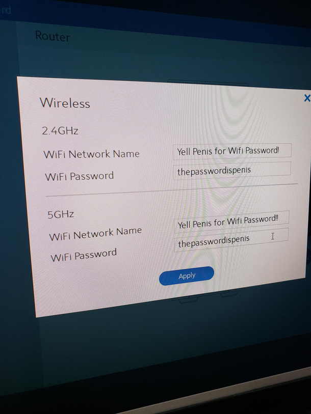 Just set up the router at the new apartment complex we moved to now all there is to do is wait