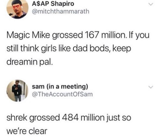just so were clear