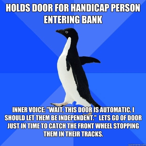 Just walked away in shame