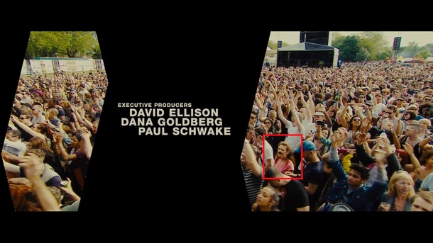 Just watched World War Z and I noticed a girl with a moustache in the intro