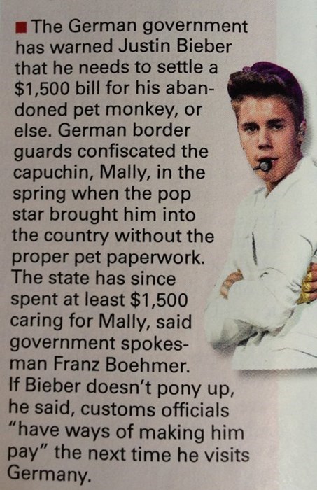 Justin Bieber Meet the German Government