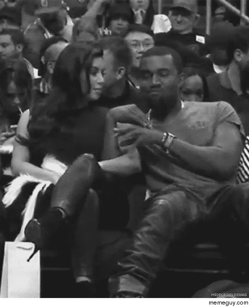 Kanye West attempting to seduce Kanye West