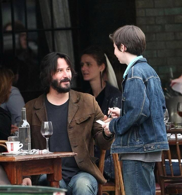 Keanu turning water into wine