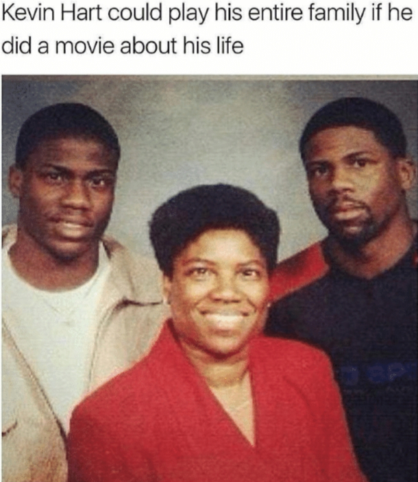 Kevin Harts mom looks more like Kevin Hart then Kevin Hart himself