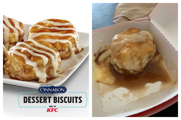 KFC Cinnabon Dessert Biscuit