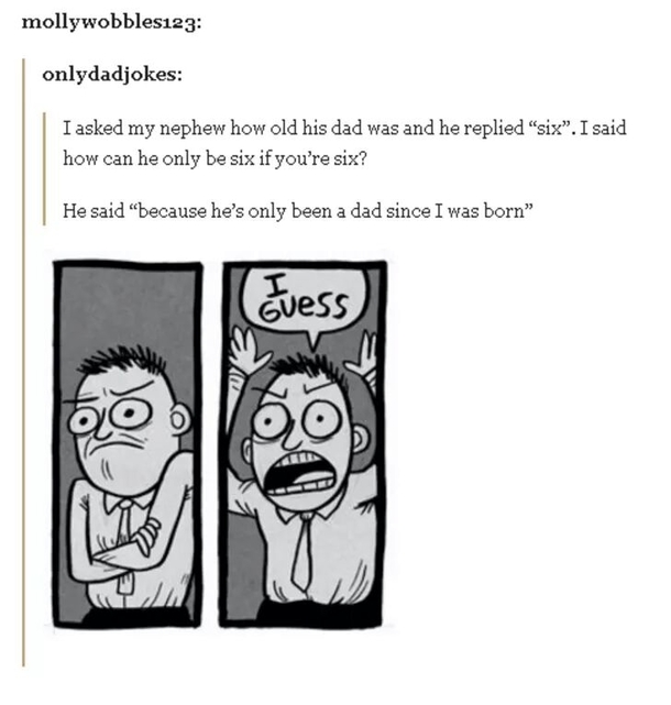 Kid answers how old his dad was