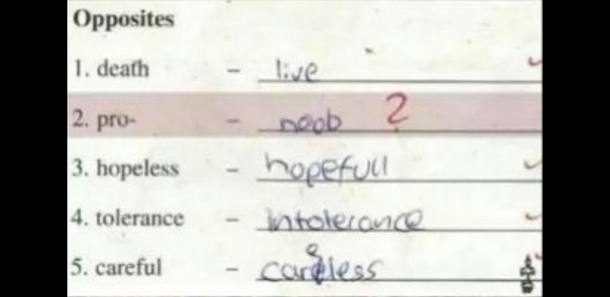 Kid gets an A from me
