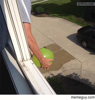 Kid Gets Hit in the Head by a Water Balloon