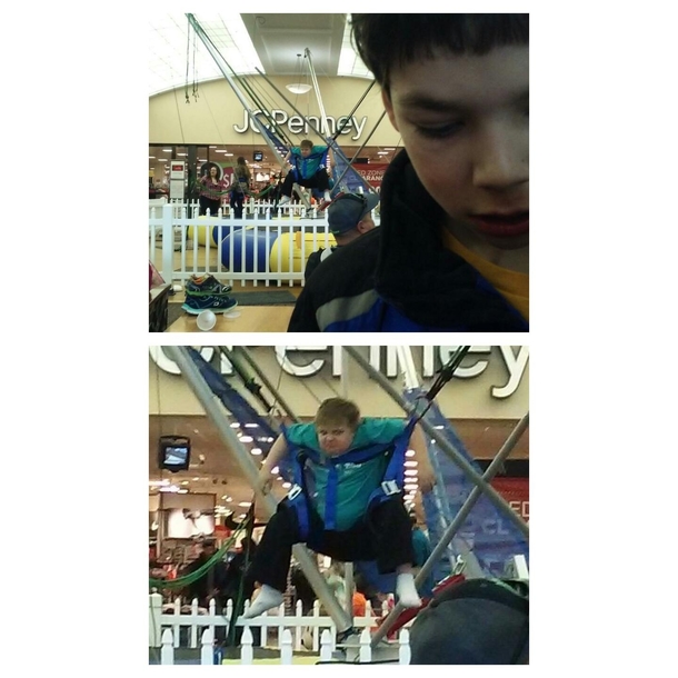 Kid in background