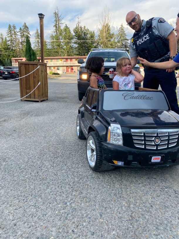 Kids get pulled over cop found dads beer can in back