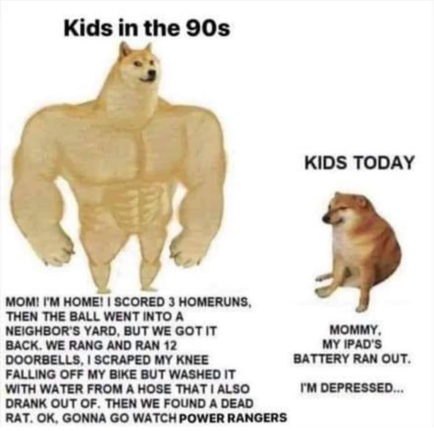 Kids nowadays could never