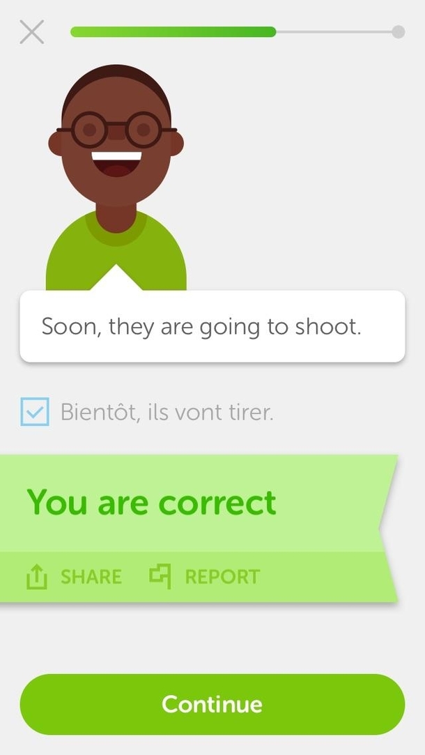 Kinda worried about the folks on the other end of Duolingo