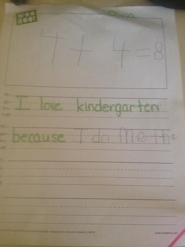 Kindergarten has changed a lot since my time