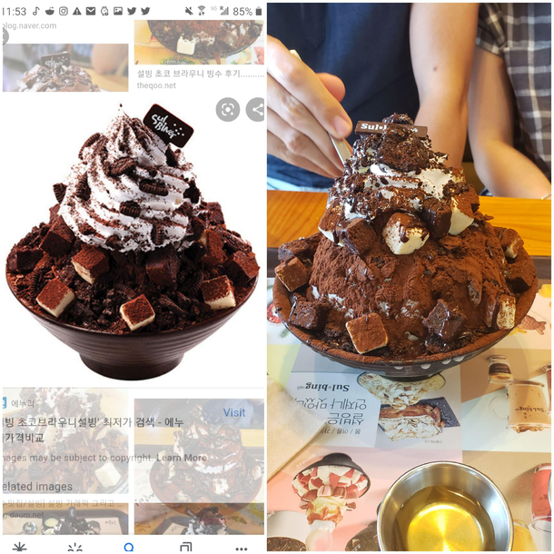 Korean shaved iced desert expectation vs What we got