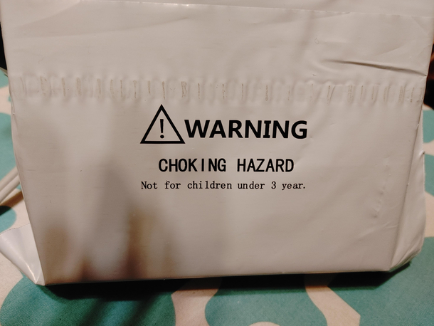 Label on the adult toy my wife just got off Amazon