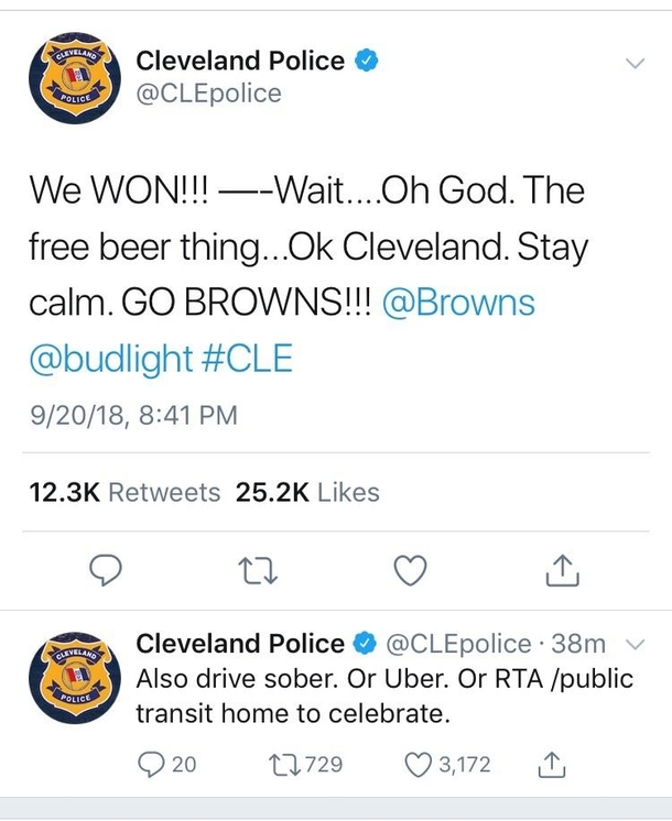 Ladies and gentlemen I present to you the greatest police tweet of all time