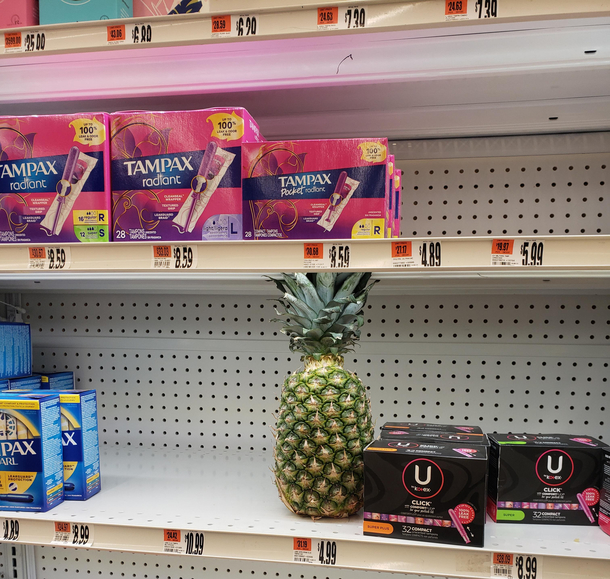 ladies remember that if tampons dont workpineapple