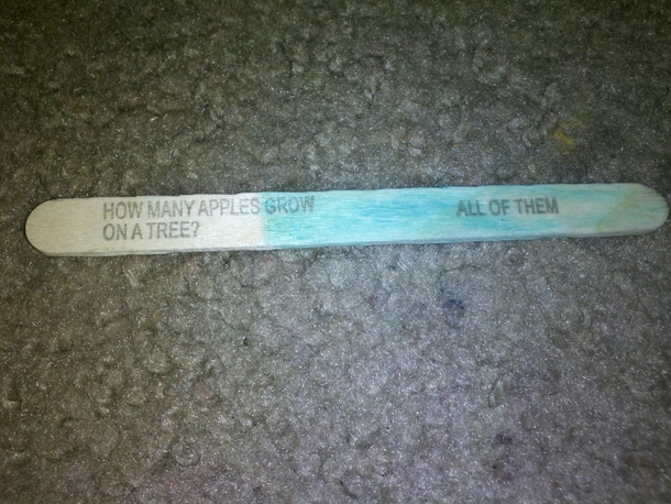 Lame joke popsicle