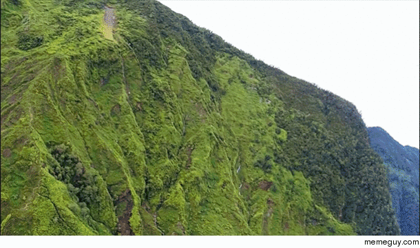 Landing on a Remote Mountain Runway - West Papua