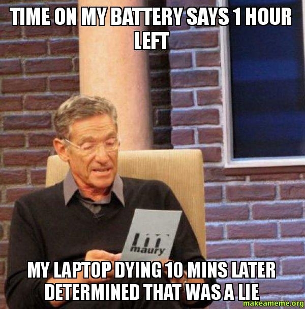 Laptop battery woes
