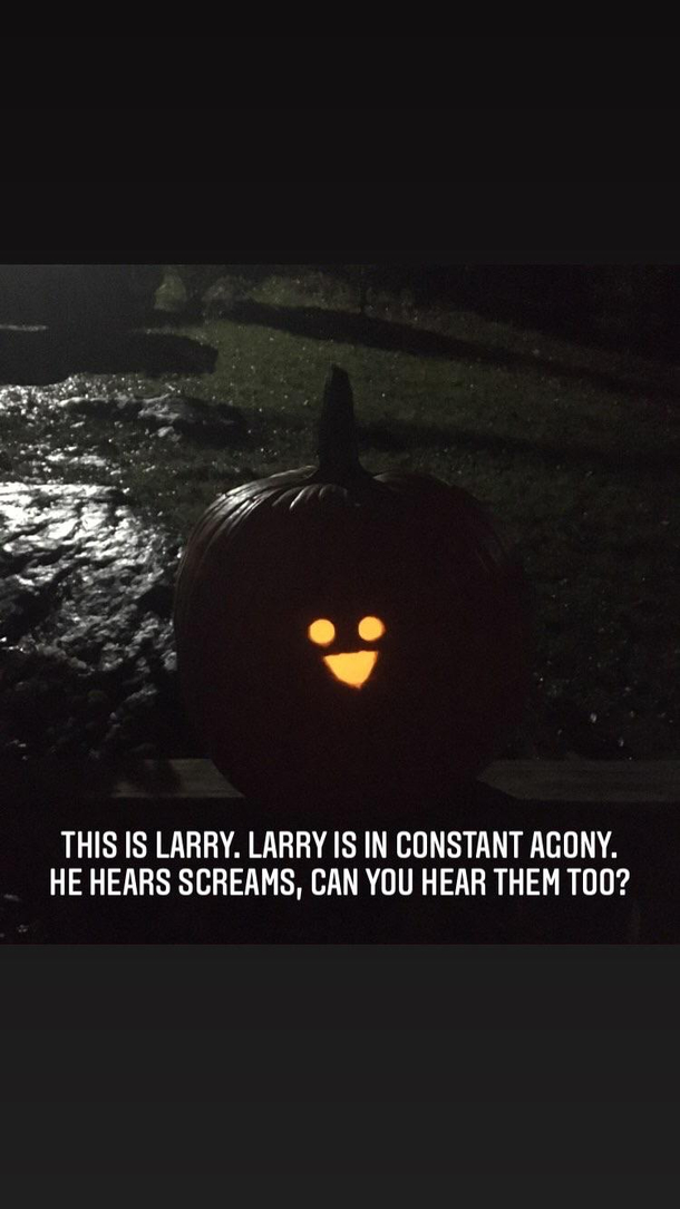 Larry is in pain