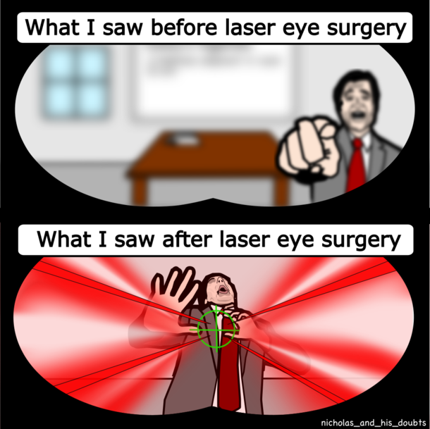 Laser eye surgery 