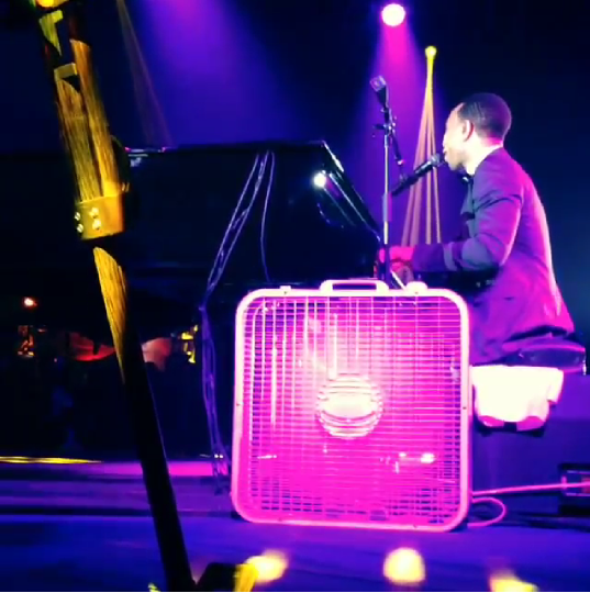 last night John Legend brought his biggest fan on stage at his concert
