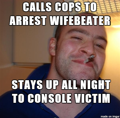 Last night one of my neighbors couldnt ignore a call for help