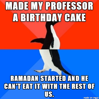 Last year Ramadan started later and this wasnt an issue