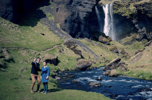 Last year we got married but two years ago our engagement photographer captured simply the best pic of us taking a dorky selfie in Iceland