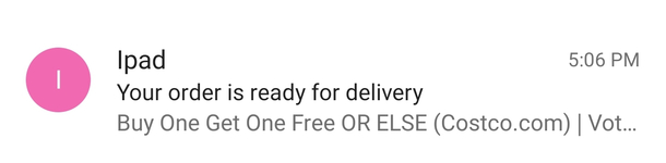 Lately my spam mail has been getting more aggressive