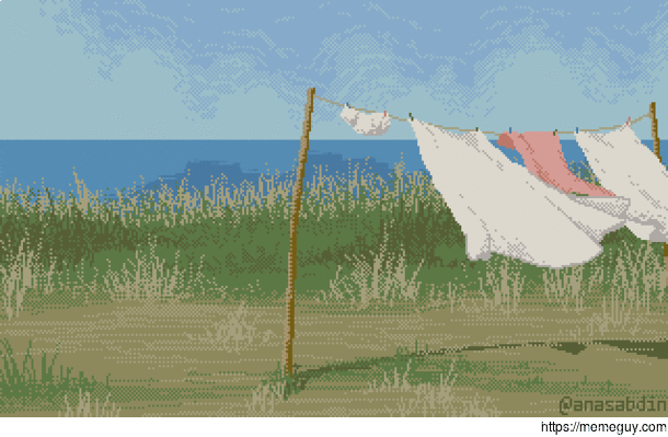 Laundry - pixel art 
