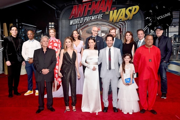Lawrence Fishburne dressed as Morpheus in his pajamas for the Antman and the Wasp world premiere
