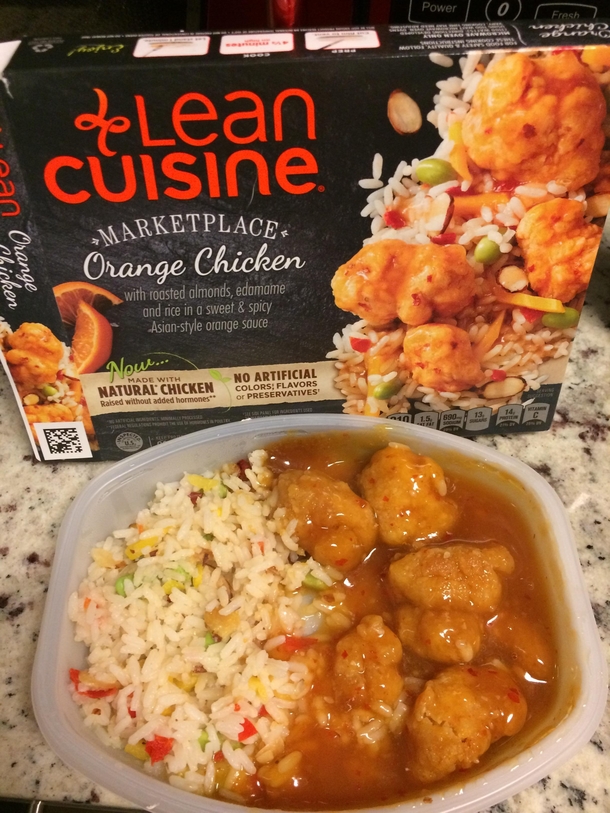 Lean Cuisine Marketplace orange chicken - it was delicious