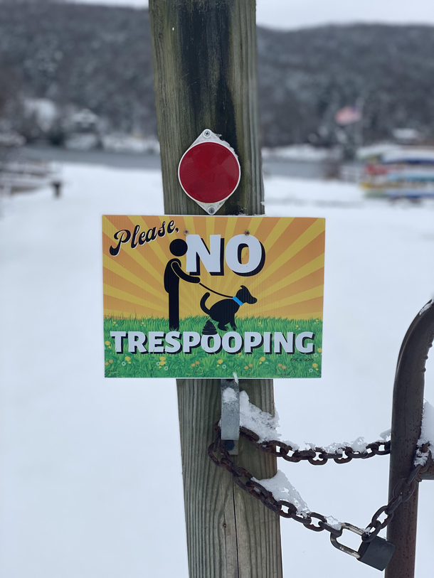 Learned a new word today Trespooping