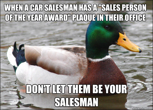 Learned this the hard way while shopping for a car