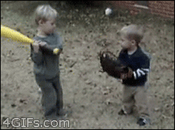 Learning how to play baseball