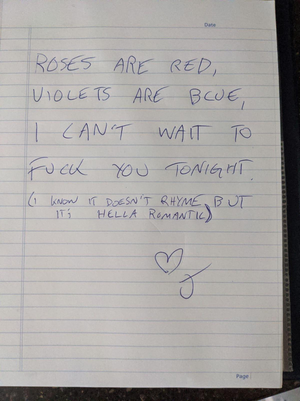 Left a lil love note for my boo this morning