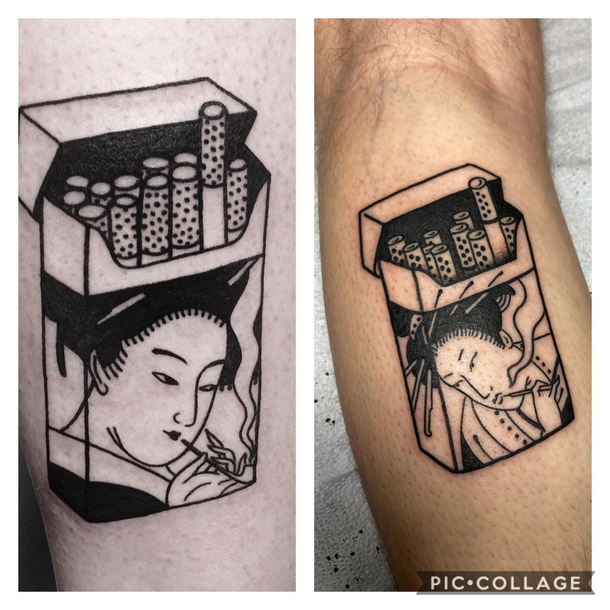 Left was the pic I sent the artist right is the end result expectations exceeded