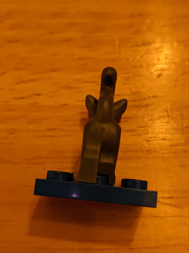 LEGO got clever with the injection location on the cat