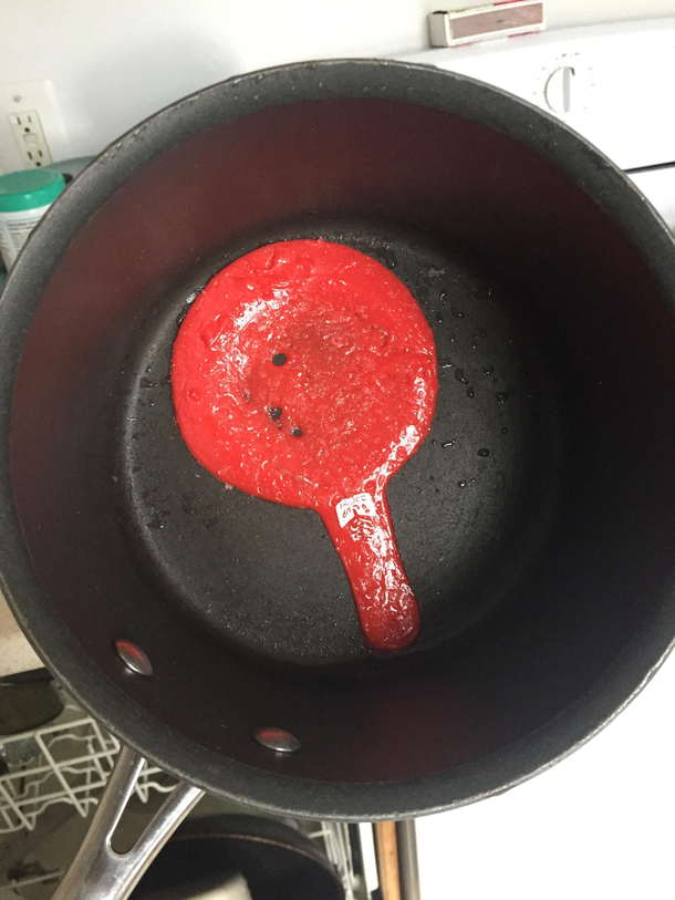 Lesson learned measure your liquids before turning the stovetop on Spent too long looking for my measuring cup