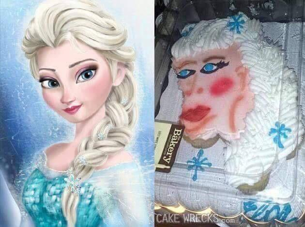 Let it go let it go this cake is horrifying