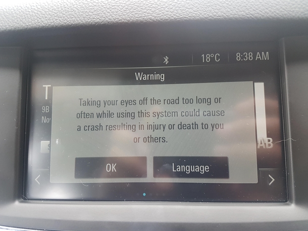 Let me just read this long message while Im drivingthanks car